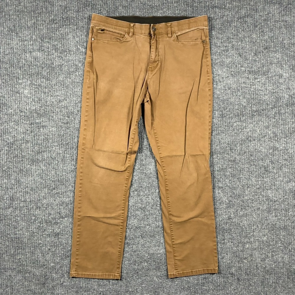 English Laundry Mens Chino Pants Size 34x32 Tan Slim Stretch Casual Mid Rise